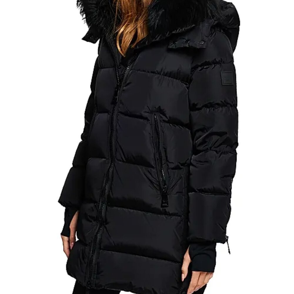 SAM. Addison Detachable hood Down Coat Black Size M - Picture 5 of 16